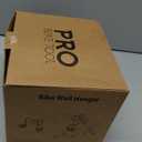 PRO BIKE TOOL Bike Rack Garage Wall Mount - Durable Alloy Bicycle Storage System with Adjustable Hook Hanger for Indoor Use - Ideal for Road, MTB, and Hybrid Bikes - Holds Up to 48.5 lbs, Black