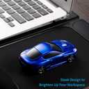 Certified Wireless Mouse Compatible with iOS Windows Android - Works with Computer, Laptop, Tablet, Mobile Phone - Universal Bluetooth/USB Receiver Connectivity (AM01-PB, Pastel Blue)