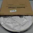 Bell Lamp Shades Set of 2, 6"Top x 13"Bottom x 10"High, Beige Shade Replacement for Table Lamps, Floor Lamps, Fabric Natural Linen Hand Crafted(Spider Fitter), Harp Holders Included, Assembly Required