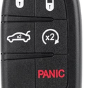 M3N40821302 Keyless Entry Remote Key Fob Kit DIY Tool Replacement Car Key Kit 4 Button for Dodge Charger 2011-2017 for Chrysler 300 2011-2014