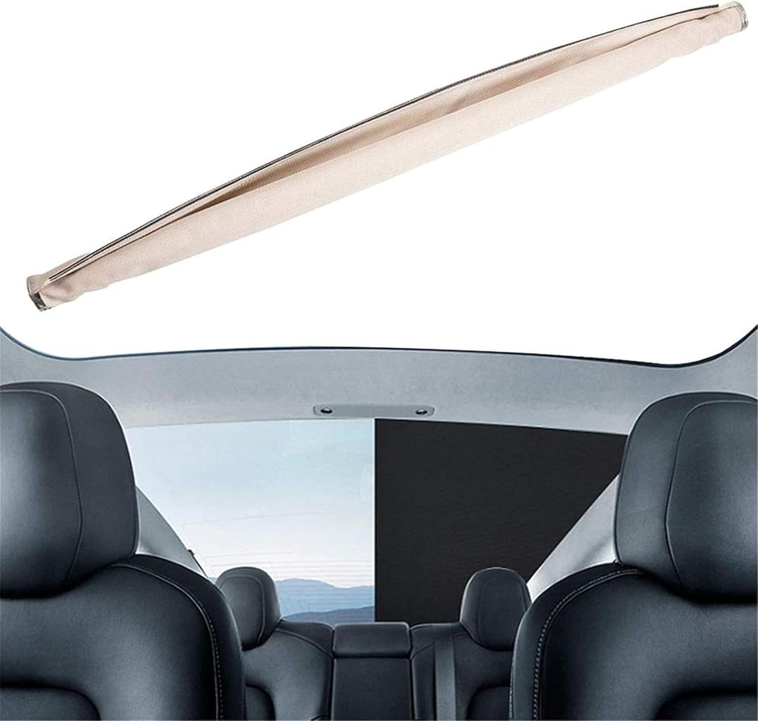 Curtain Sunroof Sunshade Shade Cover Sunroof Sunshade Roller Shutter with 2 Clips W/Clip Replacement for Q5 Beige Black Gray