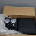 RULLINE Center Console Armrest Organizer with Wireless Charging & Cup Holders, LED Bench Seat Center Console for Car Minivan Truck SUV, Van - Universal Fit Storage Box, Center Console Armrest