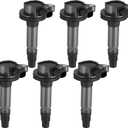 Ignition Coils Compatible with Ford Lincoln Mazda Mercury 3.5L 3.7L V6 Ignition Coil Packs Set of 6#OE Replacement UF553 UF595 7T4E12A375EB 5C1652 GN10237 CY0118100