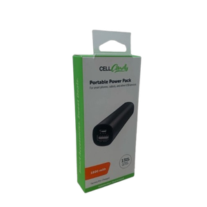 Cell Candy Portable Power Pack Smartphone 1800 mAh USB & Micro-USB Black 8h