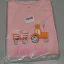 ZEVONIKA Girls Easter Shirts Kids Cotton Graphic Tees Casual T-Shirts 3-7 Years, Size 5T Pink