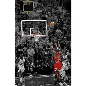 Trends International Michael Jordan - The Shot Wall Poster, 34L x 22.4W, Unframed Version 3pcs Trends International Michael Jordan - The Shot Wall Poster, 34L x 22.4W, Unframed Version 3pcs
