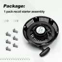 Recoil Starter Assembly Compatible with Hobart Champion 145 Welder with 500563 306cc XR1450 Replace 292516960
