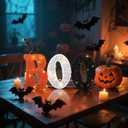 Christmas Decorations Illuminated Sign Boo Perfect for Christmas Decorations, Suitable for Indoor and Outdoor use on porches, Gardens, and lawns.