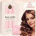 Heatless Hair Curler 3pcs Heatless Curling Rod Overnight Soft Hair Rollers to Sleep No Heat Curls Overnight Curlers for All Hair Types (Pink) Healthy and Stylish,With Satin Wrap No Heat Needed
