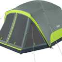 Coleman Skydome Camping Tent with Screened Porch & 5-Minute Setup, Weatherproof 4/6/8 Person Tent with Rainfly & Carry Bag, Made of PFAS-Free Materials