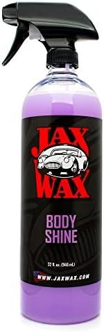 Jax Wax Body Shine Detailer - Spray Car Wax, Removes Water Spots and Dirt, Formulated with Natural Oil and Waxes for Superior Protection and Shiny Look, Use on Car, Boat and Motorcycle - 32 Oz