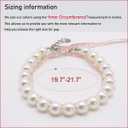 Big Pearl Beaded Dog Collar with Strong Steel Wire Rope, Female Pearl Collars for Large Breed Dogs, White Necklace with Adjustable Chain for Girl Pet, Wedding Jewelry Accessories