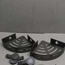 VOLPONE Corner Shower Caddy Suction Cup Shower Shelf Corner No Drilling Bathroom Shower Organizer Storage Rack Adhesive with Towel Bar Hooks (2-Pack, Matte Gray)