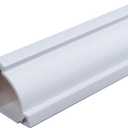 Corner Cable Hider, 78in Corner Cable Concealer, Paintable Cord Cover for Wall, Cable Management Kit, Wire Concealer, Cable Cover Raceway for Floor Baseboard, Ceiling, 2XL39in, White