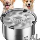 Dog Water Bowl 1.5Gal Stainless Steel No Spill Water Bowl for Dogs, 5.6L Large Capacity Spill Proof Slow Drinking Dog Water Feeder with Anti-Slip for Medium Large Messy Drinkers