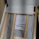 Dog Ramp for Bed or Couch, Wooden Pet Ramp with 20 Gentle Slope, Removable Side Rails, Non-Slip Surface, Top Platform & Wheels, Safe Bed Ramp for Small, Large & Senior Dogs, 60" Long, Natural