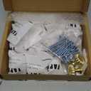 15 Pack Gold Cabinet Knobs for Kitchen Cabinets and Dresser Drawers Zinc Alloy Brushed Brass Hardware Handles Pulls Vintage Cupboard Drawer Knob