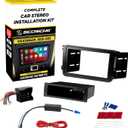 Scosche ICVW6BN Double DIN Radio Install Dash Kit Compatible with Select 2006-15 Non-Factory Amplified Volkswagen Vehicles - Complete Car Stereo Installation Kit - See Vehicle Fit Guide in Images