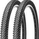 MOHEGIA Mountain Bike Tire: 20x2.125/24x1.95/26x1.95 Inch Butyl Rubber Bicycle Tire Folding Replacement for MTB Dirt Offroad Cycling, 2 Pack