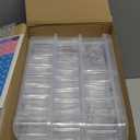 Watersay 2 Pcs 3 Tier Diamond Art Storage Containers 300 Slots Portable Bead Organizer Box, Stackable Crafts Organizers for DIY Diamond Art Craft Jewelry Bead Storage