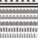 6 Rolls 197 ft Black and White Bulletin Board Border for Classroom