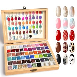 Sponge Paint Patting Gel Polish & Tools Kit, 57 Colors Ombre Nail Gradient Painting Gel Blush Blooming for Pigment Pat Aura Nails, French Manicure