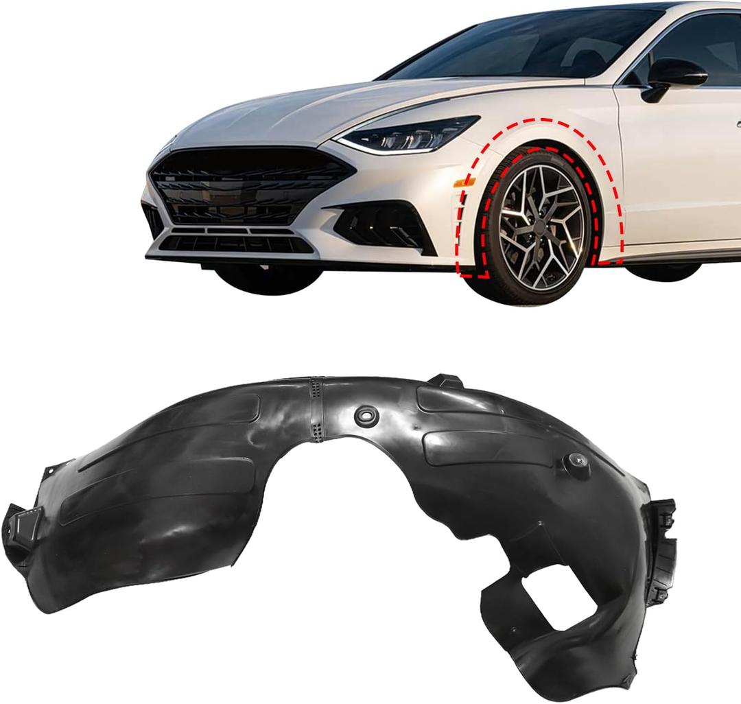 SecosAutoparts Front Driver Side Fender Liner Fit for Hyundai Sonata 20-22