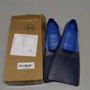 Gintenco Swim Fins, Kids Swim Training Fins for Lap Swimming, Travel Size Flippers with Mesh Bag, Silicone Swimming Fins for Kids Teens Adults Women Men (S(Jr 2-3/ US Women 3-5), LightblueGray)