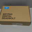 Veise Fingerprint Door Lock Set, Keyless Entry Door Lock, Front Handle Set, Electronic Keypad Deadbolt with Lever Handle, 2 Keys, Auto-Locking, One-time Codes, Easy to Install, Oil Rubbed Bronze