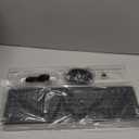 Wireless Keyboard and Mouse Combo, RGB Backlit, Rechargeable & Light Up Letters, Full-Size, Soft Typing, Sleep Mode, 2.4GHz Quiet Keyboard Set for Mac, Windows, Laptop, PC, Trueque KM42Pro (Black)