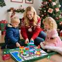 Christmas Advent Calendar Gifts for Kids, Commodum Wooden Building Blocks Set, City Construction Stacking Preschool Learning Toys, 24 Days Xmas Countdown Montessori Gifts for Toddlers Boys Girls 3+