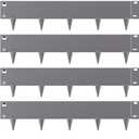 VEVOR Steel Landscape Edging, 5 Packs 39 x 5 in Rust-Resistant Metal Landscape Edging, Bendable Garden Edging Border, Heavy Duty Lawn Edging, Easy-to-Install, Flower Bed Yard Pathway Divider Dark Gray