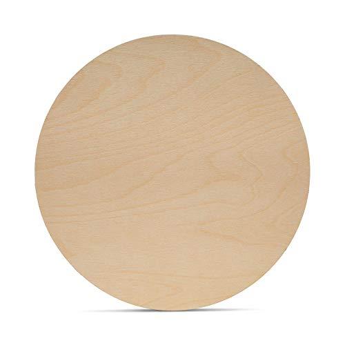 Wood Circles 12 inch, 1/8 Inch Thick, Birch Plywood Discs, Pack of 3 Unfinished Wood Circles for Crafts, Wood Rounds by Woodpeckers