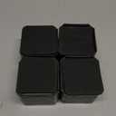 Bed Risers Furniture Risers Heavy-Duty Rectangular Adjustable Block Lift to 3 inches and 4.3 inches Desk, Sofa, Chair Legs, Refrigerator, Washing Machine Support up to 4000 pounds (2 layer(3inches), Black-square-4 Pack)