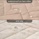 fuguitex Waterproof Dog Bed Cover Couch Cover for Pet Anti-Slip Cat Mat Pet Pad Blanket for Sofa Chair Recliner Bed Furniture Protrctor