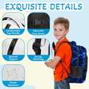 Baseball Backpack for Kids,School Bookbag Large Capacity Adjustable Bookbag Durable Lighting Multi Pockets School Bag Daypack Travel (Baseball)
