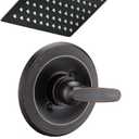 8" Shower Faucet Compatible with Delta 13/14 Series Tub Trim Kit, High Pressure Square Rain Shower Head& Handle Set System, Oil Rubbed Bronze (Valve& Catridge Not Inclued)