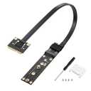 SinLoon Mini PCIE to NGFF M.2 M Key Extender Cable MPCIE Male to M2 Female NVME SSD Riser Cable