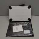 TouchPad Keyboard case for 9",9.7",10.1",10.2",10.5",10.9",11" Tablets,2-in-1 Bluetooth Wireless Keyboard with Touchpad,7 Colors Backlit & Leather Folio Cover(Black)