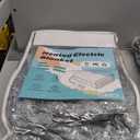 Electric Heated Blanket Twin Size 62"x84" - Flannel & Sherpa Fabric Dual-Sided, 6 Heat Settings & 10 Hours Auto Off, Soft & Cozy Warming Throw for Home, Office, or Bed, Machine Washable, Light Gray