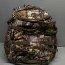 BLISSWILL Large Hunting Backpack with padded weapon compartment for Bow Rifle with Waterproof Rain Cover Hunting Gear Accessories 40L (Supercamo Timber)