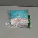 Blooming Jelly Women High Waisted Bikini Sets Tummy Control Swimsuits Color Block Two Piece Drawstring Bathing Suit (Small, Turquoise)