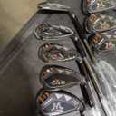 MAZEL Men Golf Iron Set (9PCS) or 1,2,3,4,5,6,7,8,9,Pitching Wedge,Sand Wedge with Steel Shafts for Right Handed Golfers, Standard