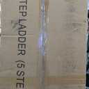 5 Step Ladders for Home, 300lbs Load, 46'' Top Step, Gold