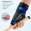 NEENCA Thumb Wrist Brace Support For Women&Men,Thumb Spica Splint For Night Support,Pain Relief For Trigger Thumb,CMC,De Quervains Tenosynovitis,Arthritis. (Black, Large, Left Hand) 26x1.75
