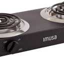 IMUSA USA GAU-80306 Electric Double Burner 1750-Watts , Black