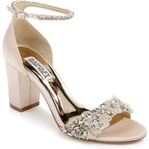 Badgley Mischka Women's Heeled Sandals - Block Heel Sandals for Women (9.5)