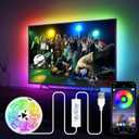 HOUHUI TV LED Lights 13Ft, RGB LED Strip Lights for 32-65in TV Backlight, App Control Strips Light Sync to Music, USB Bias LED Strip Lighting for Bedroom Home Room PC Monitor Gaming Lights Cabinet
