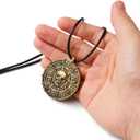 Spooktacular Creations Halloween Pirate Coin Necklace Pirate Skull Necklace Accessories for Men Women Halloween Cosplay, Pirates Costume, Halloween Dress Up Party Favors