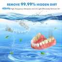 Upgraded Ultrasonic Retainer Cleaner Machine, 45kHz Ultrasonic Dentures Cleaner for Night Guards, Braces, Aligner, Toothbrush, Jewelry and More, 200ML Capacity, Black1